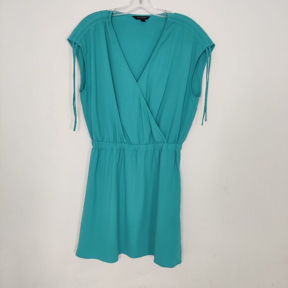 Banana Republic Women's Mini Dress Size S Blue Surplice Casual Summer Resortwear - Picture 1 of 7
